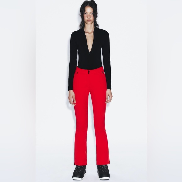 ZARA WINDPROOF AND WATERPROOF RECCO® TECHNOLOGY FLARED PANTS SKI COLLECTION - Picture 2 of 16